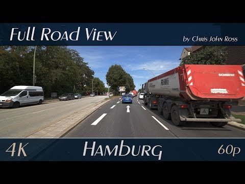 Hamburg, Germany: Horn, Marienthal - Horner Rampe, Rennbahnstraße, Ring 2 - 4K (UHD/2160p/60p) Video