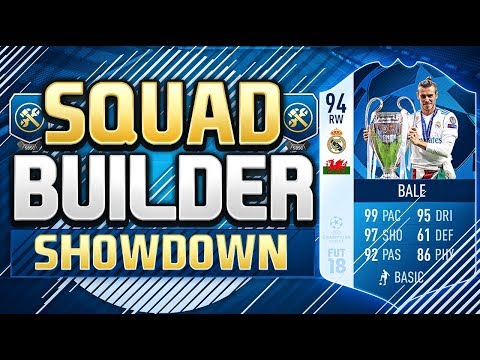FIFA 18 SQUAD BUILDER SHOWDOWN!!! CHAMPIONS LEAGUE FINAL MOTM BALE!!! 94 Rated Bale
