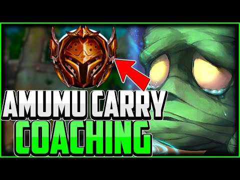 Bronze Amumu CARRY COACHING | How to Play Amumu Coaching Guide Season 12 League of Legends