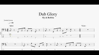 Sly & Robbie - Dub Glory (bass tab)