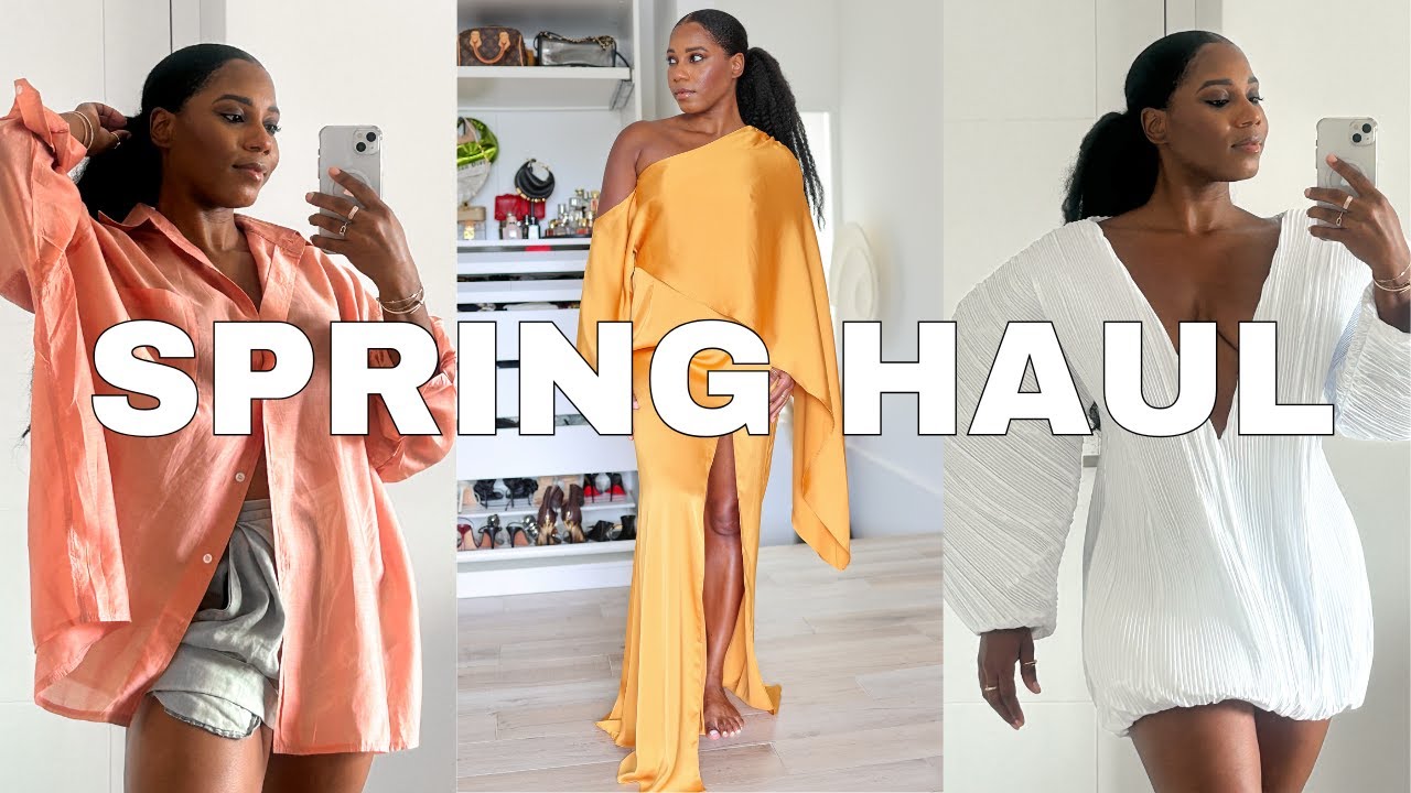 VLOG! Black Owned Spring Fashion Haul, Beauty Haul + Natural Hair Routine | MONROE STEELE