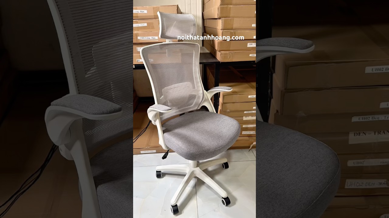Ghế Công Thái Học DBS-H Pink – Tựa Đầu, Lưng Lưới Đỡ Cột Sống, Tay Ghế Điều Chỉnh | Nội Thất Anh Hoàng