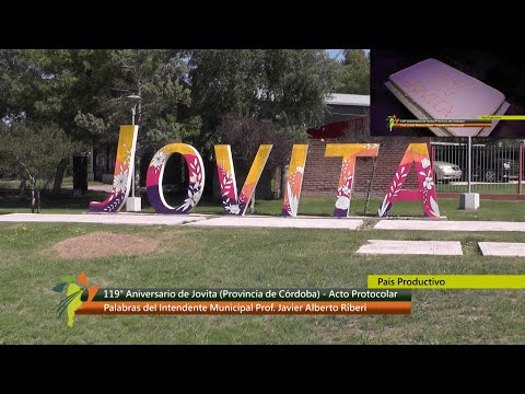 119° Aniversario localidad de Jovita, Sur de Córdoba. 16 11 2024