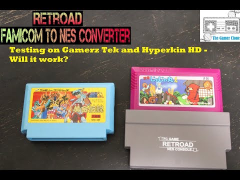 Famicom to NES adaptor by Retroad - Clone Console Test - 8-bit Gamerz Tek and Retron HD. Episode 8