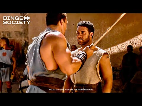 Gladiator (2000): "Gladiators, I salute you" Scene
