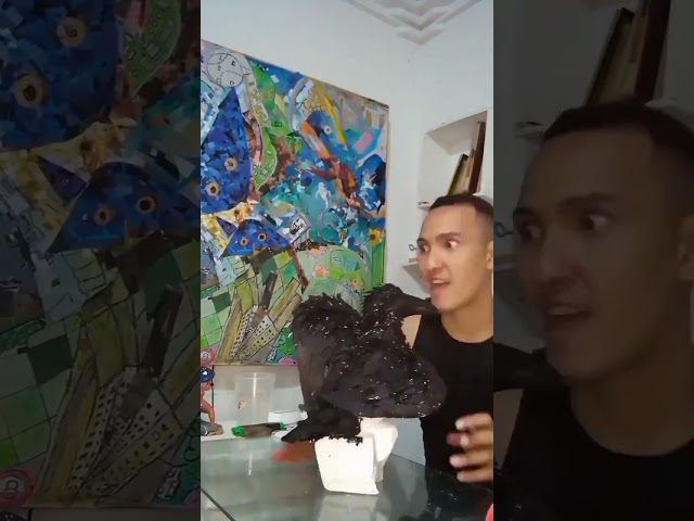 Vídeo relacionado con PartyCostume Máscara de Cuervo Pájaro Negro Máscaras de Cabeza de Animal de Látex Realistas Para Halloween Desfile de Carnaval Fiesta de Disfraces