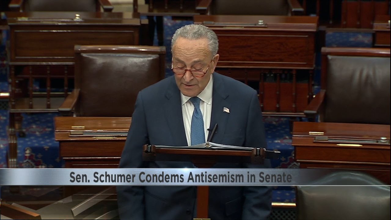 Sen. Chuck Schumer condemns antisemitism in Senate