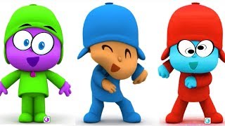 Kids learn COLORS with My Talking POCOYO TOM ANGELA - funny video for kids