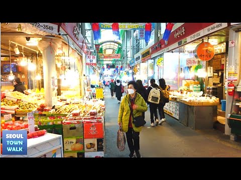 [4K] Caminhada pelo Mercado de Seul - Mercado Gongneung-dong Dokebi (Goblin) [Nowon-gu]┃22-1.