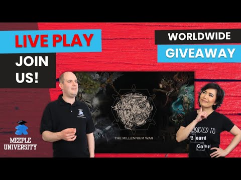 The Millennium War Board Game -  LIVE Playthrough & Worldwide Giveaway