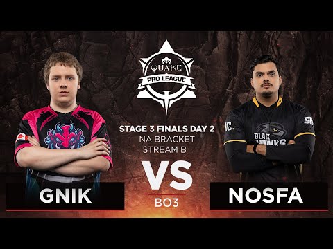 Gnik vs Nosfa - Quake Pro League - Stage 3 Finals Day 2 - NA bracket, Stream B