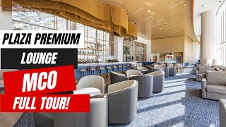 Plaza Premium Lounge MCO Terminal C Review | Best Lounge in Orlando