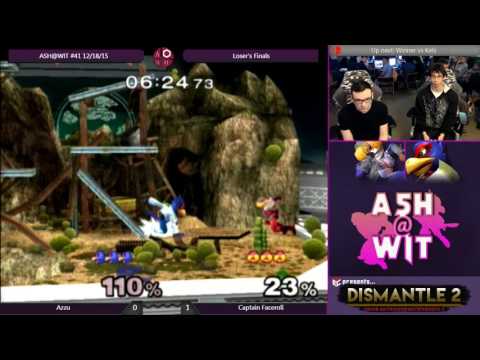 Azzu (Falco) vs Captain Faceroll (Sheik) - ASH@WIT #41 Melee Loser's Finals