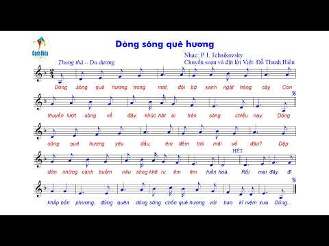 Beat DÒNG SÔNG QUÊ HƯƠNG (canção francesa antiga - P. I.Tchaikovsky): CĐ4 - SGK Âm nhạc 9 Cánh diều (Cmoll)