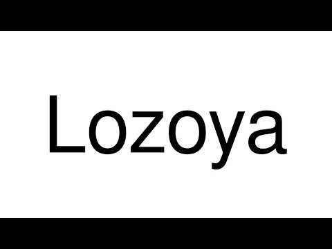 How to Pronounce Lozoya (Spain)