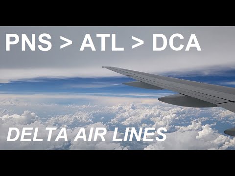 TRIP REPORT: PNS - ATL - DCA on Delta Air Lines (HD)
