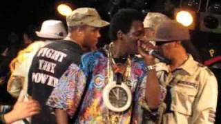 Flavor Flav on the Drums and Ice-T Rhyming Live