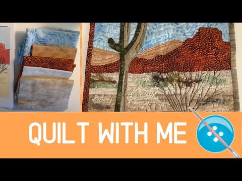 My First Landscape Quilt, A Mini Quilt Tutorial