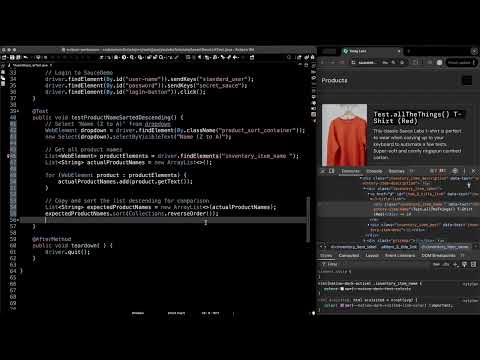 How To Assert Descending Sorted List Tutorial Wdebugging Selenium Testng Java