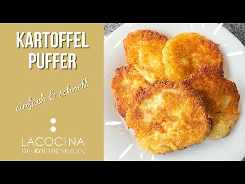 Kartoffelpuffer / Reibekuchen Rezept zum selber machen. Schnell, einfach & knusprig!