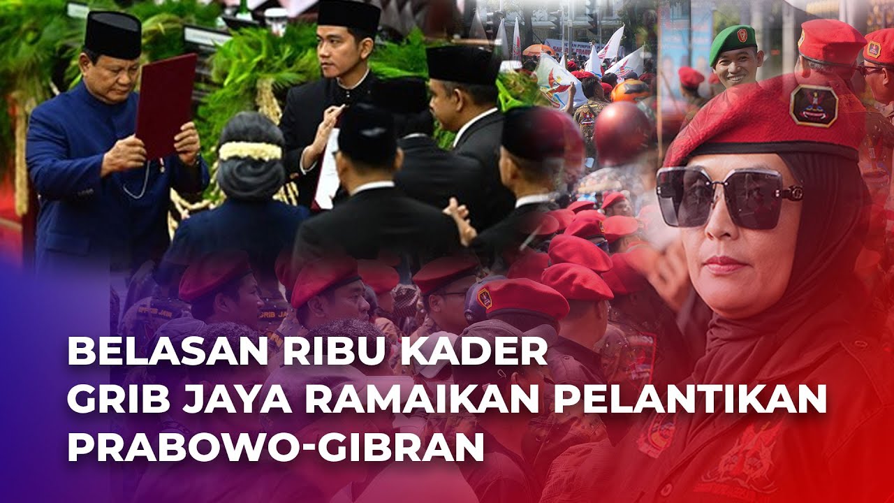 Belasan Ribu Kader GRIB Jaya Ramaikan Pelantikan Prabowo-Gibran