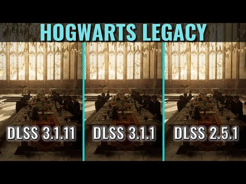 DLSS 3.1.11 vs 3.1.1 vs 2.5.1 - Hogwarts Legacy - 1440p Visual Comparison - Ryzen 3600 - RTX 3070