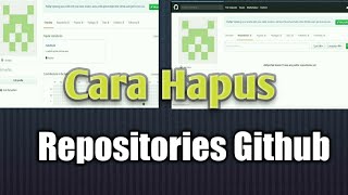 Cara menghapus repositories/project di github