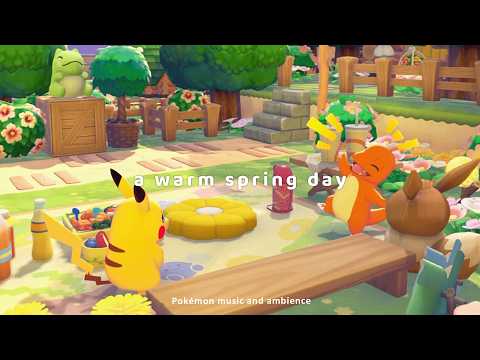 a warm spring day 🌼 pokémon music for study & relax | pokopia ambience