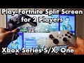 How To Play Fortnite In Split Screen For 2 Players On Same TV On Xbox Series S X