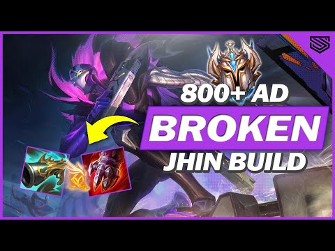 MATHEMATICALLY THE BEST JHIN BUILD 🔥 JHIN'S PASSIVE EXPLAINED - 800 AD FLAWLESS GAMEPLAY - Wild Rift