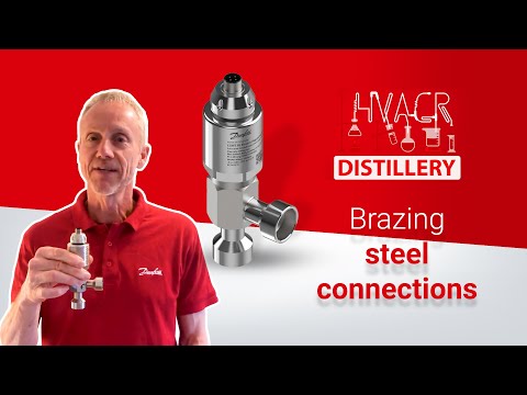How to braze steel connections on a CCMT light valve | HVACR Distillery