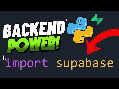 Python + Supabase Tutorial: Build a Database, Insert Data & Query with Python