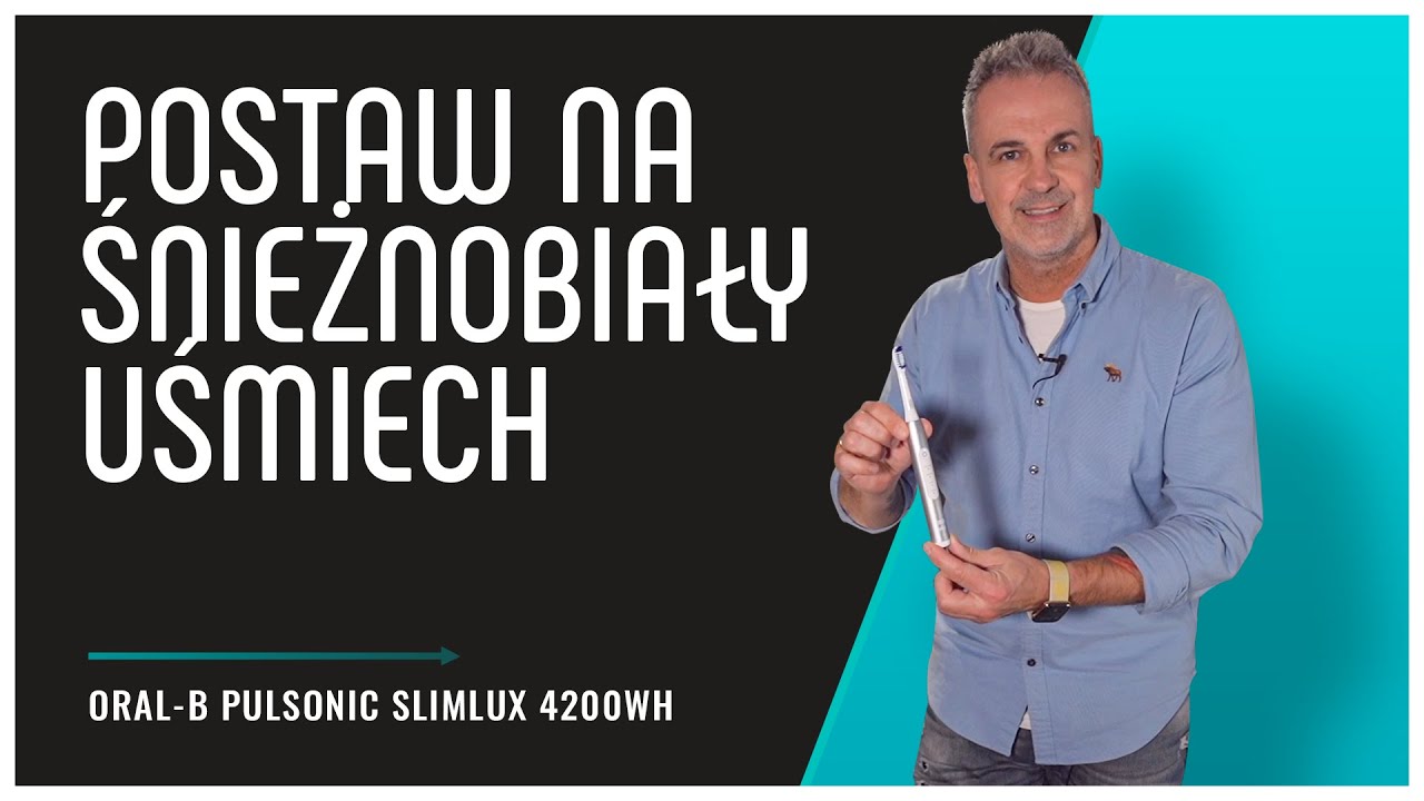 Recenzja szczoteczki sonicznej Oral-b Pulsonic Slimlux 4200WH - zdrowsze dziąsła już w 4 tygodnie.