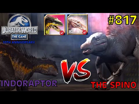 Indoraptor vs The Spino - Jurassic World: The Game - EP 817