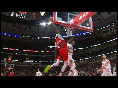 Chris Boucher with the Wild Alley OOP Dunk vs Bulls