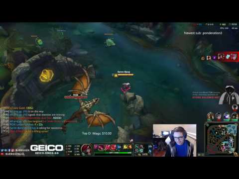 Bjergsen with the plant outplay