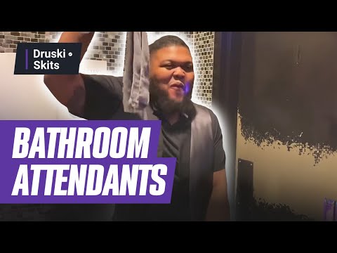 Bathroom Attendants be doing WAY TOO MUCH