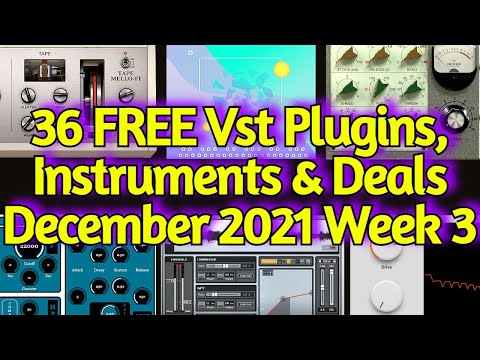 36 Best New FREE VST PLUGINS, Vst Instruments, SAMPLE PACKS & Huge Deals - DECEMBER 2021 Week #3
