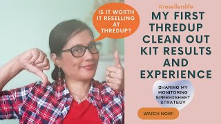 Is it Worth It Selling at Thredup ? First Clean Out Kit  Results and Experience