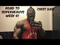 Road To Superheavys Week 4!! Zues chest day !! Return of the man bun