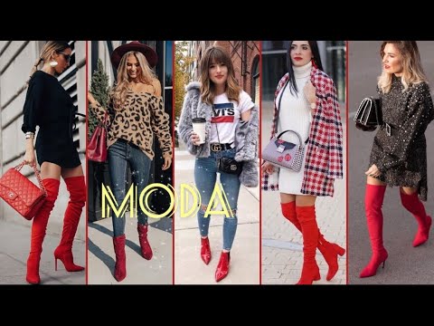 MODA  2021•2022 OUTFITS EN TENDENCIA LOOKS DE MODA MUJER FASHION TRENDS 2022 BOTAS