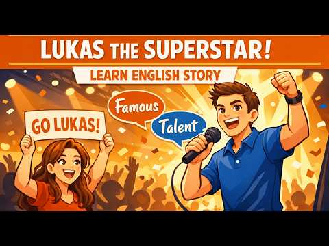 #60 Learn English with a Story: Lukas the Superstar! ๐๐ #podcast #learnenglish