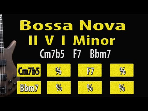 Cm7b5 F7 Bbm7 Bossa Nova II V I  140 bpm  Backing Track