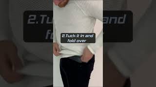 How to tuck in your long sweater
