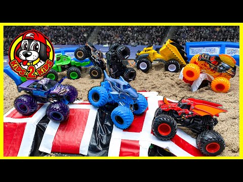 Monster Jam FREESTYLE Show - TOY TRUCKS OF ALL SIZES Hour Compilation (Lucas Oil Stadium HIGHLIGHTS)