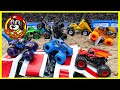 Monster Jam FREESTYLE Show - TOY TRUCKS OF ALL SIZES Hour Compilation (Lucas Oil Stadium HIGHLIGHTS)