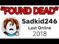 This Roblox Player Died