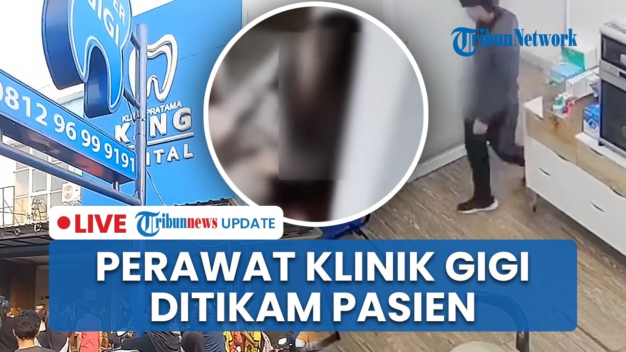 LIVE: Perawat Klinik Gigi di Tangerang Berdarah Ditikam Pasien, Pelaku Siapkan Pisau dari Rumah