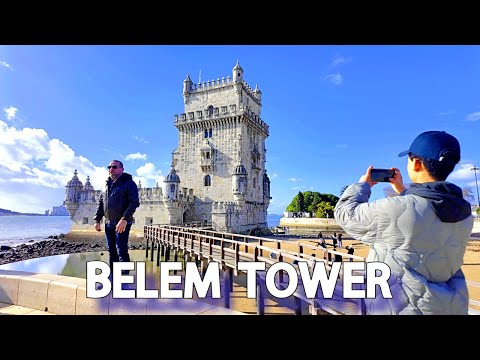 【4K】𝐖𝐀𝐋𝐊 🇵🇹 The Fascinating Belem Tower in Lisbon, Portugal