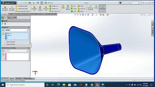 How to Design Funnel in solidworks.